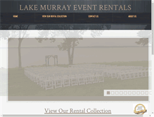 Tablet Screenshot of lakemurrayeventrentals.com